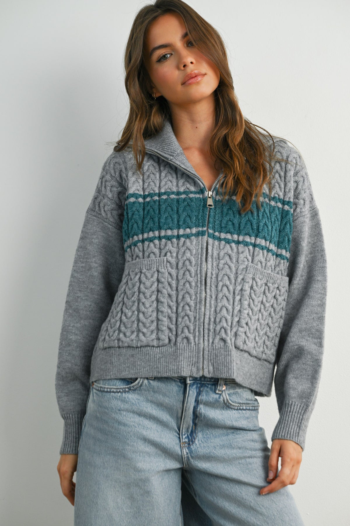 Zip Up Cardigan