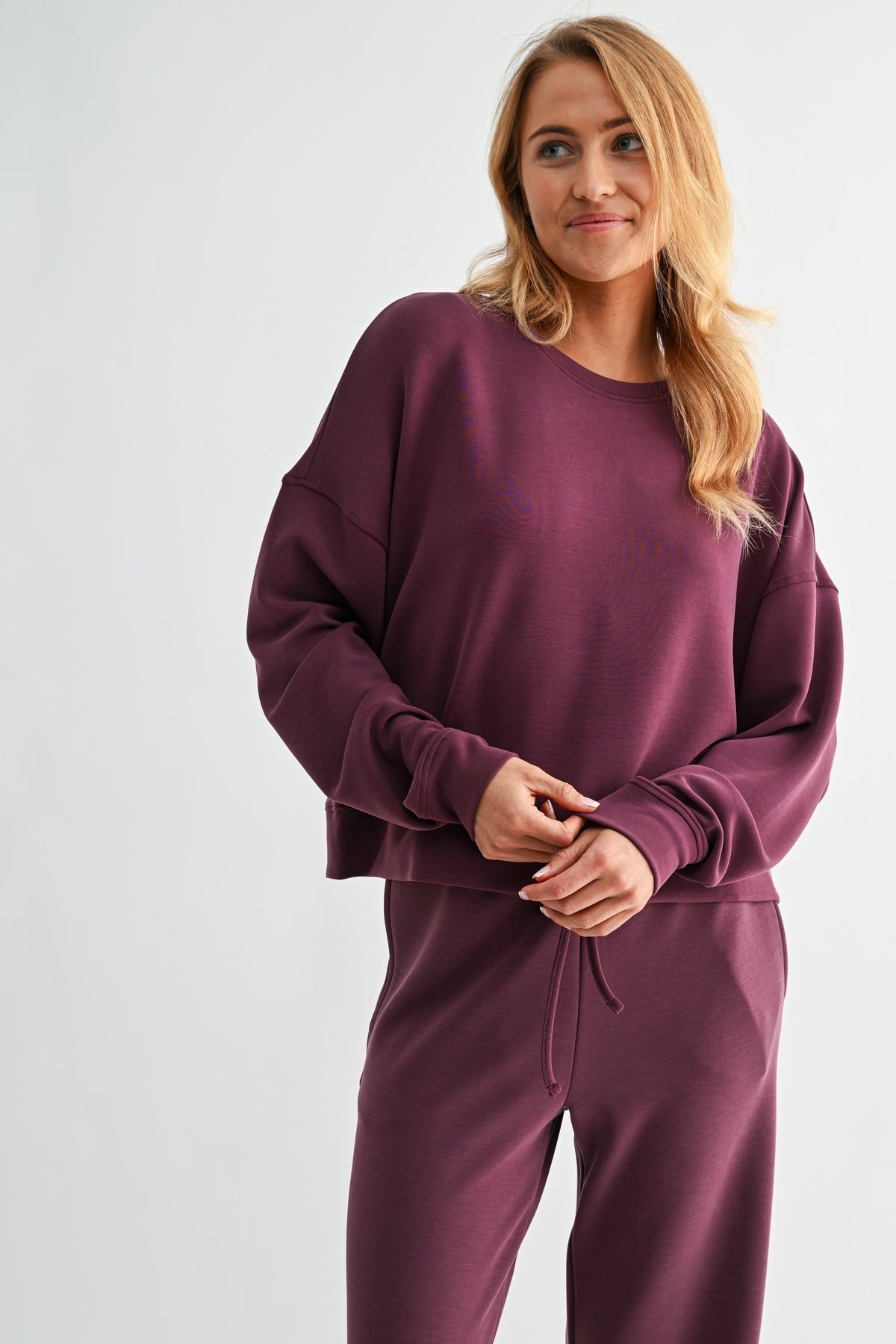 Modal Drop Shoulder Sweatshirt