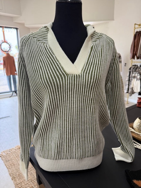 Luxe Ribbed Hoody Sweater