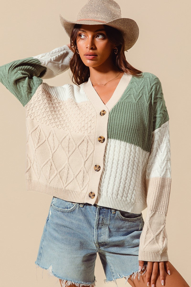Multi Pattern Cardigan