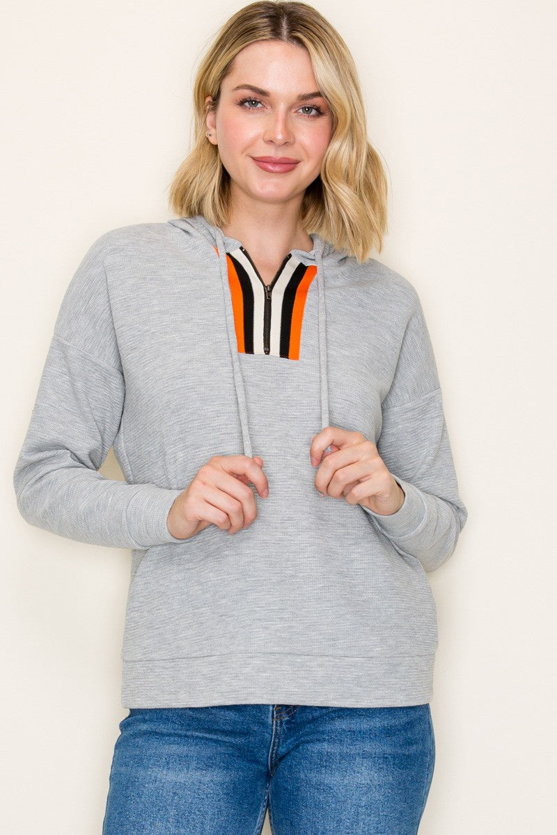 Varsity Half Zip Pullover