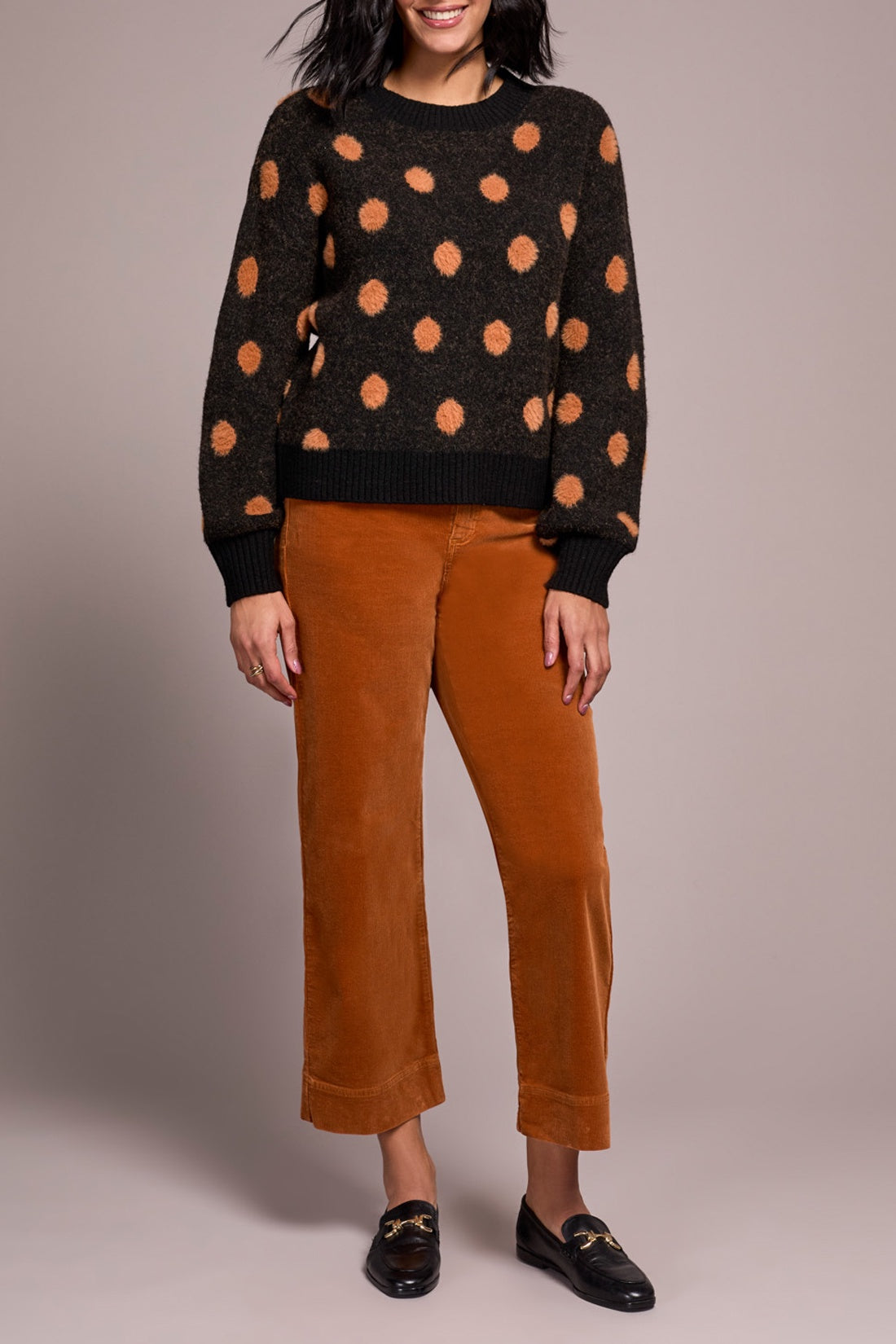 Tribal Dot Crew Sweater