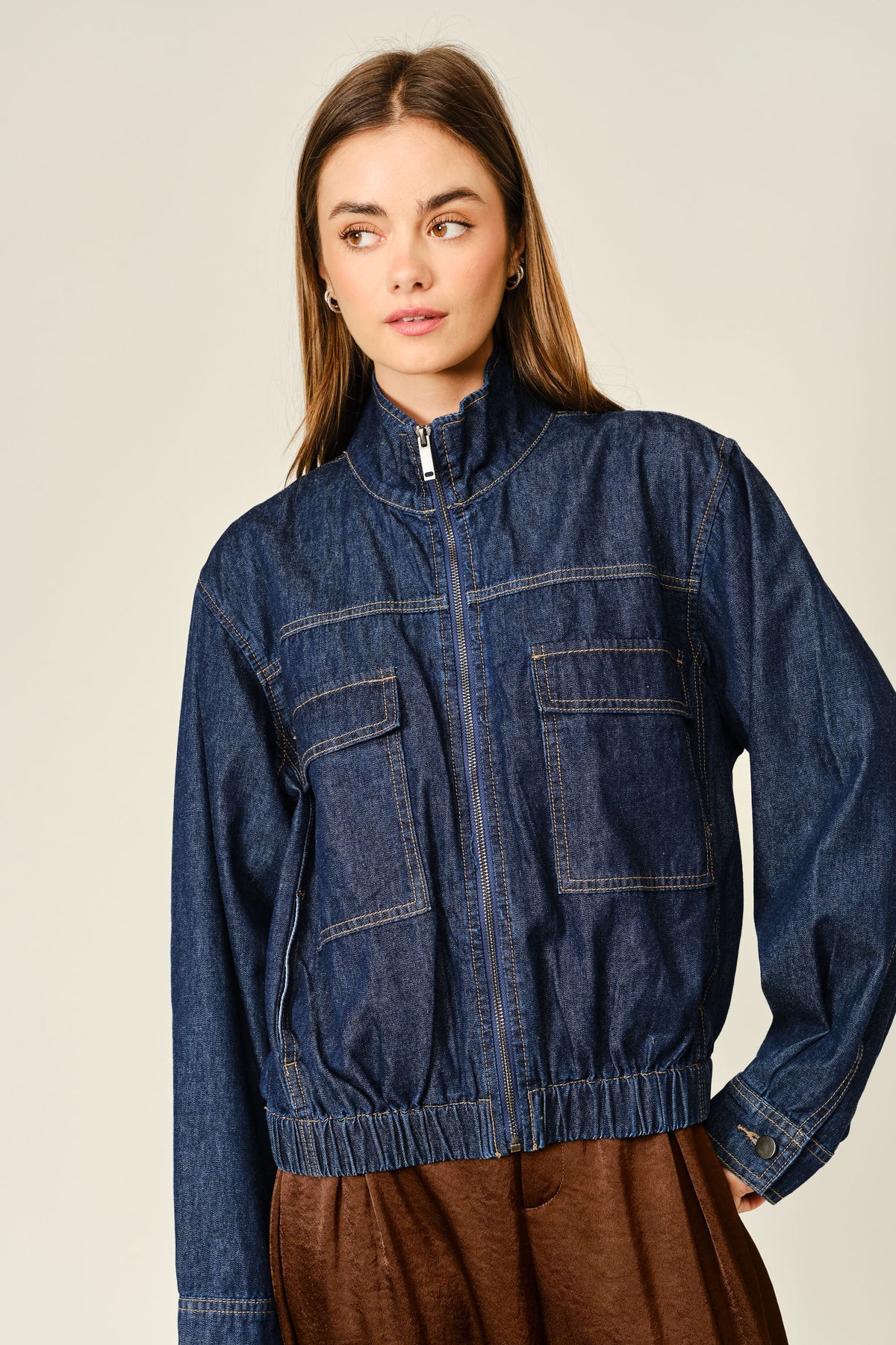 Denim Bomber Jacket