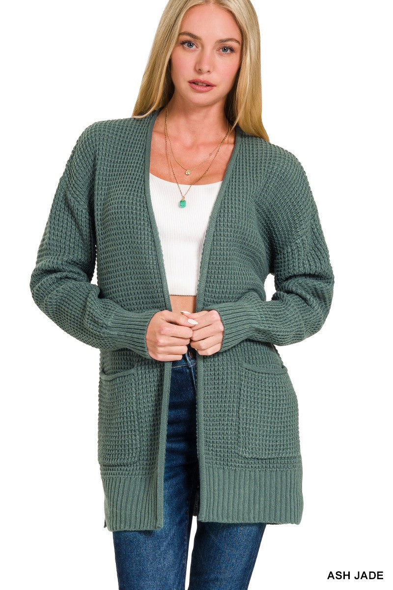 Low Guage Waffle Cardi