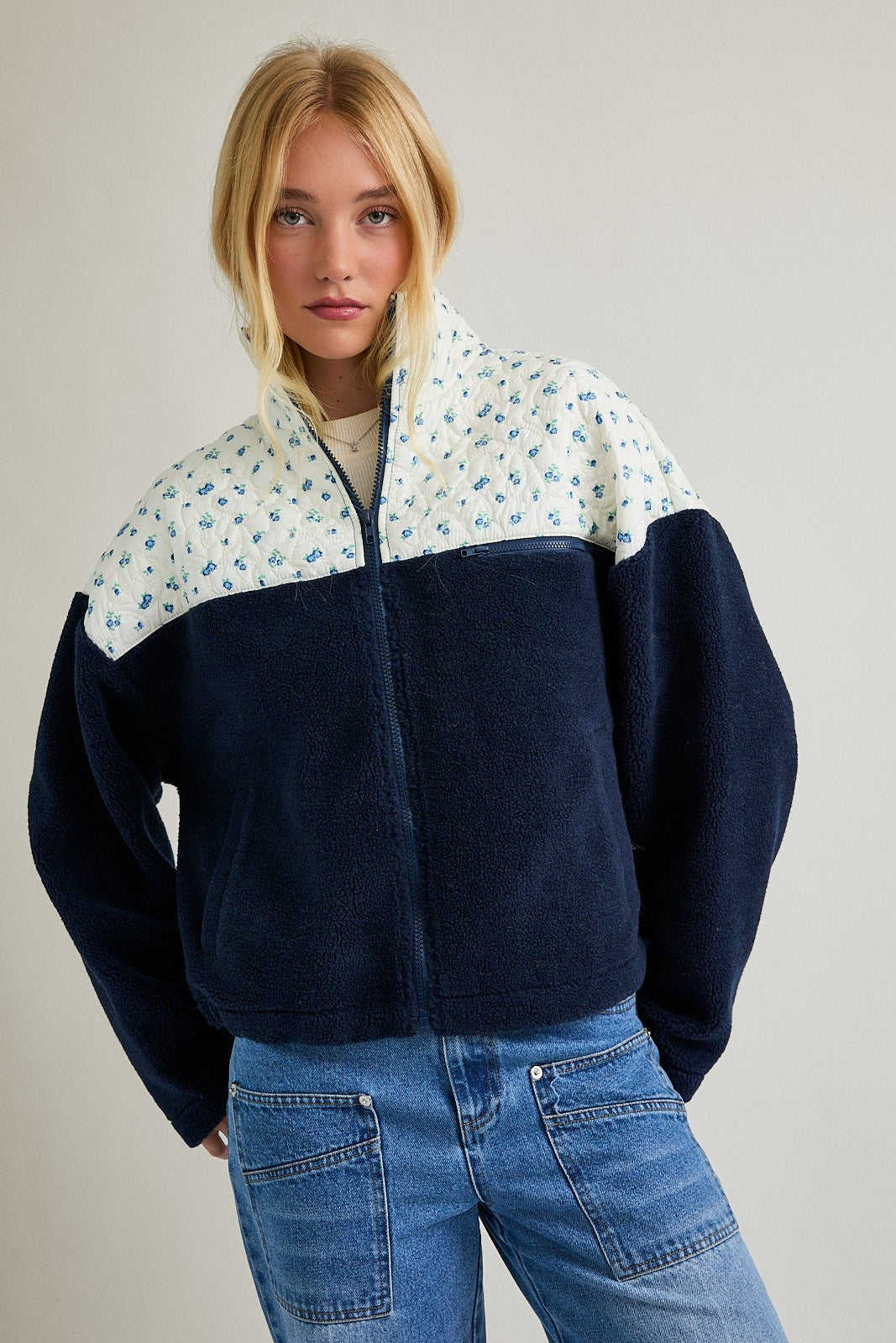 Flower Print Fleece