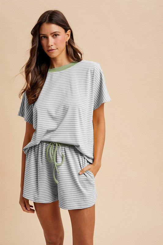 Loose Fit Casual Short Set