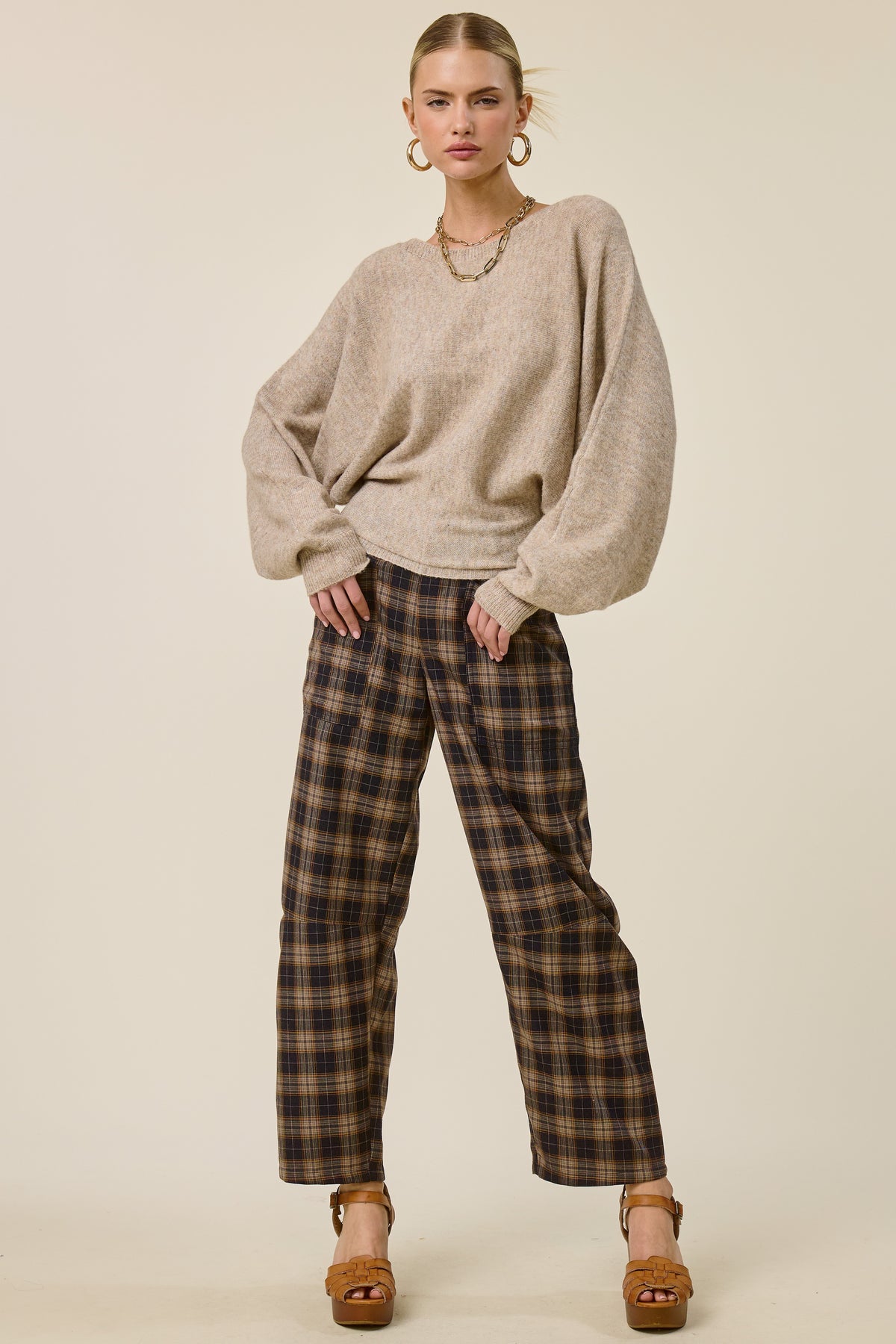 Slouchy Dolman Knit Sweater