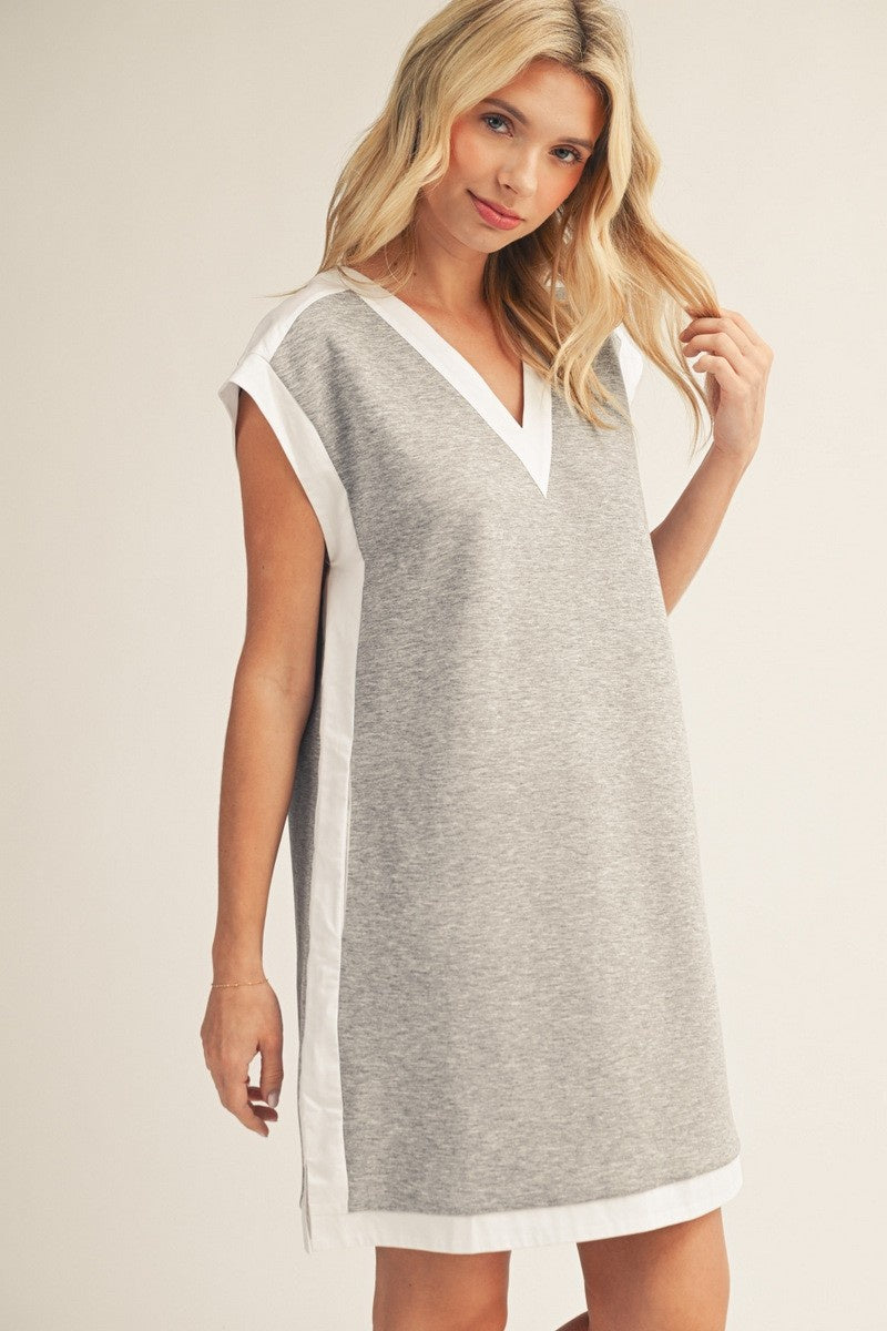Contrast Accent Dress