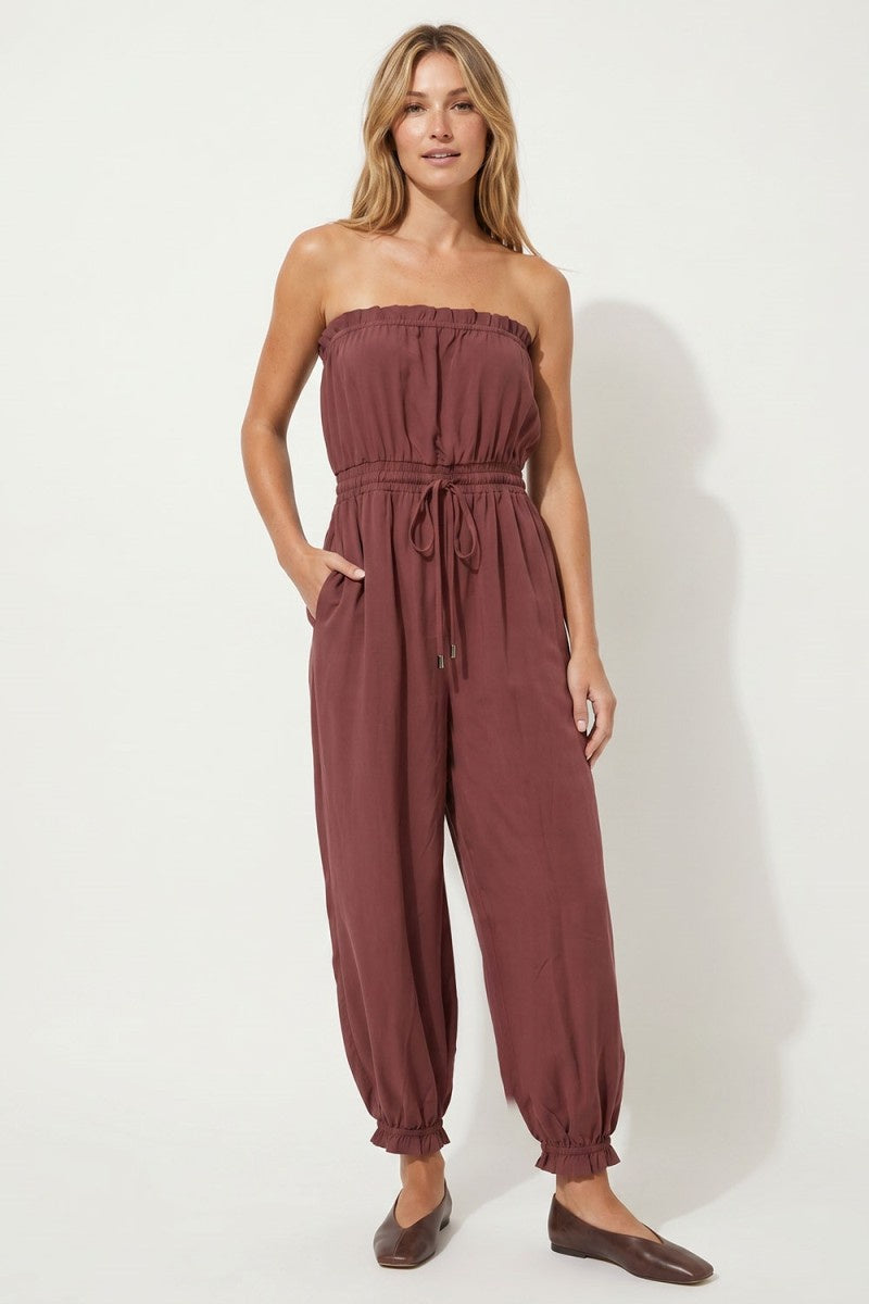STrapless Balloon Leg Jumpsuit
