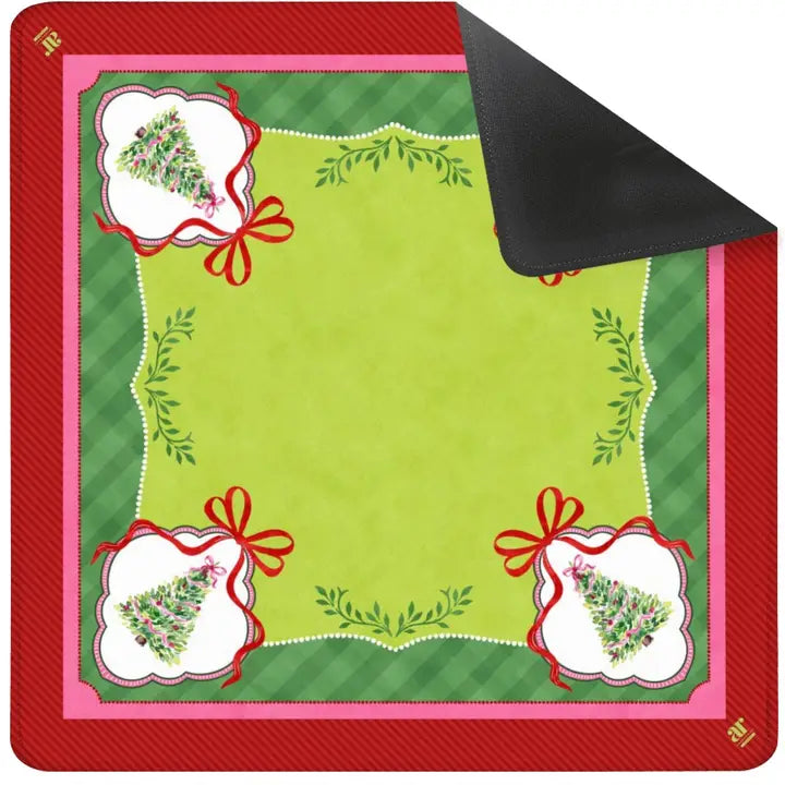 Watercolor Xmas Trees Mat PREORDER  Ships in September