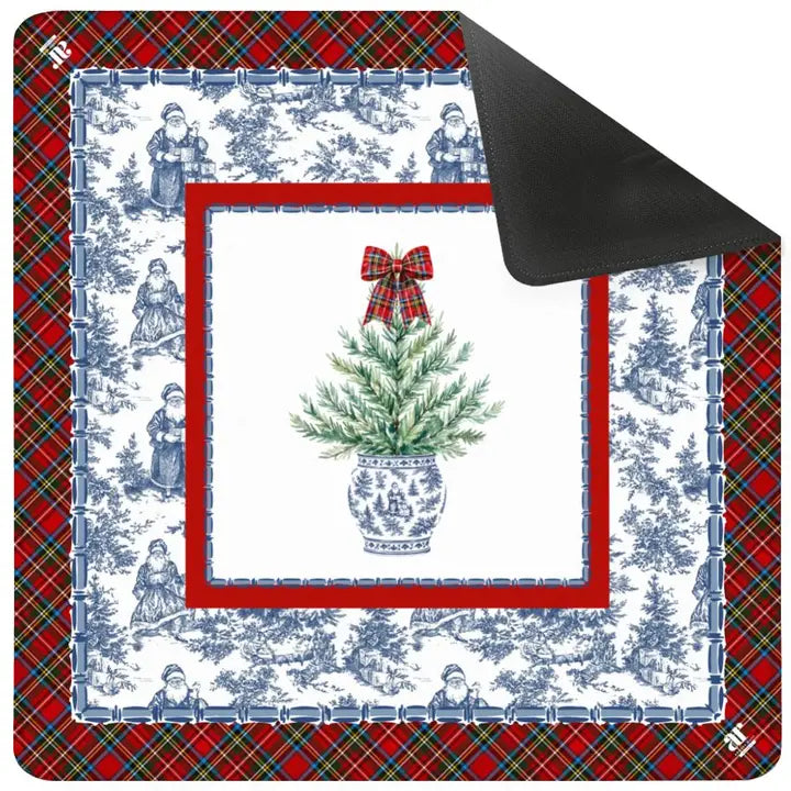 PREORDER ONLY Tartan Toile Noel Mat Ships in September