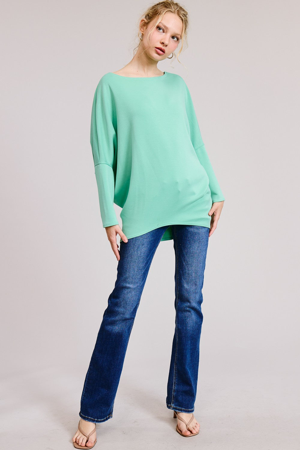 Scuba Dolman  Long  Sleeve Tee