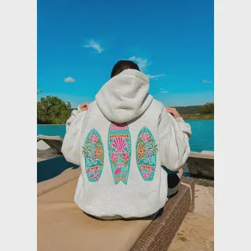 Embroidered Hooded Sweatshirt