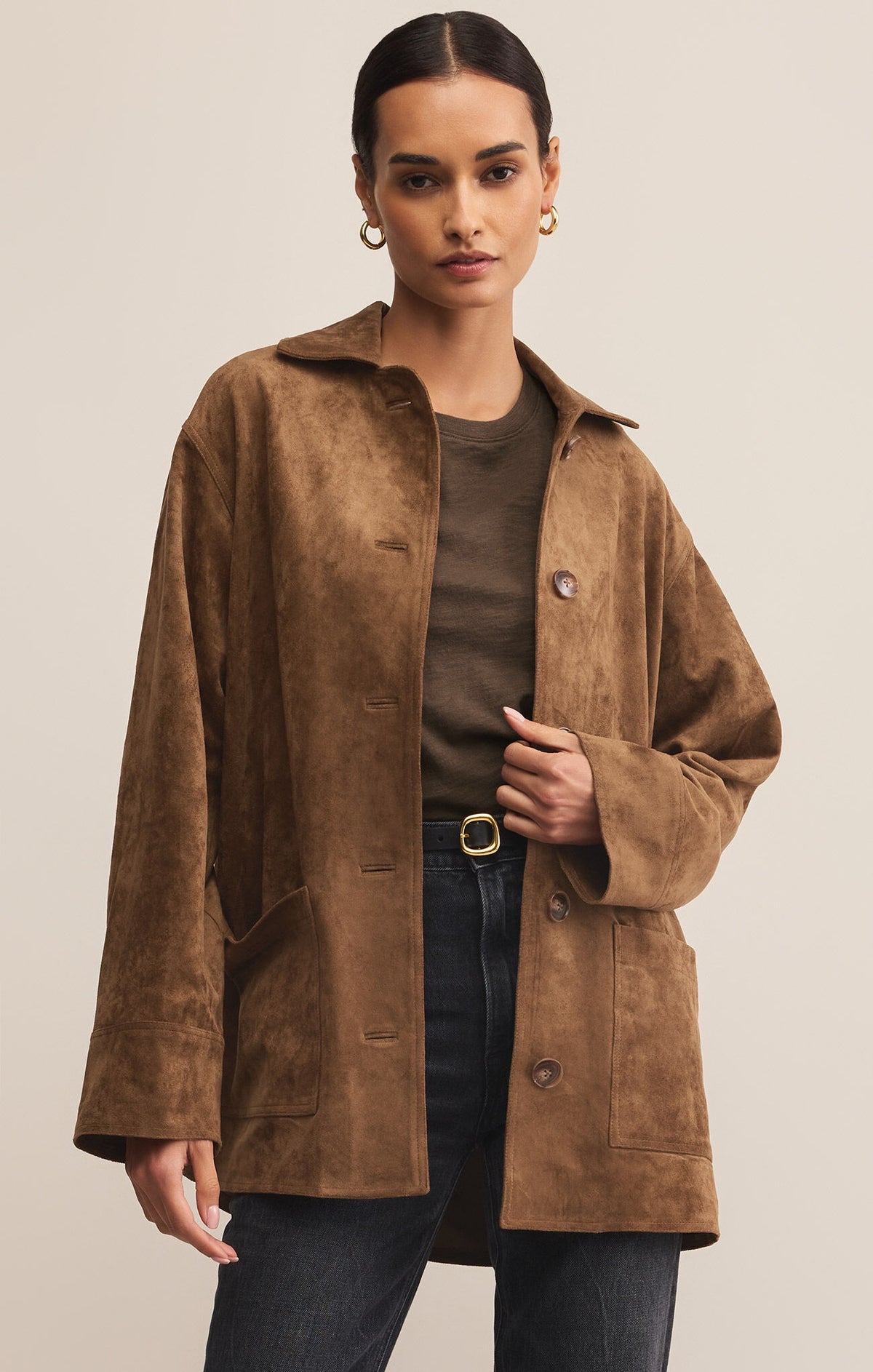 Zsupply Suede Chore Jacket