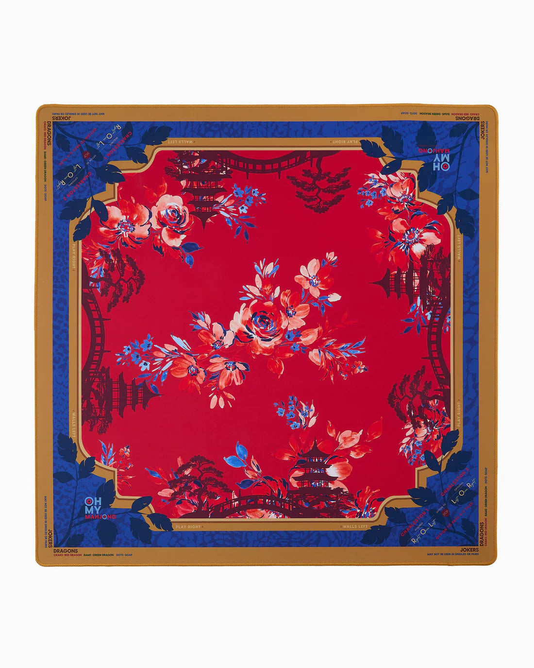 Scarlet Mahjong Mat by Oh My Mahjong
