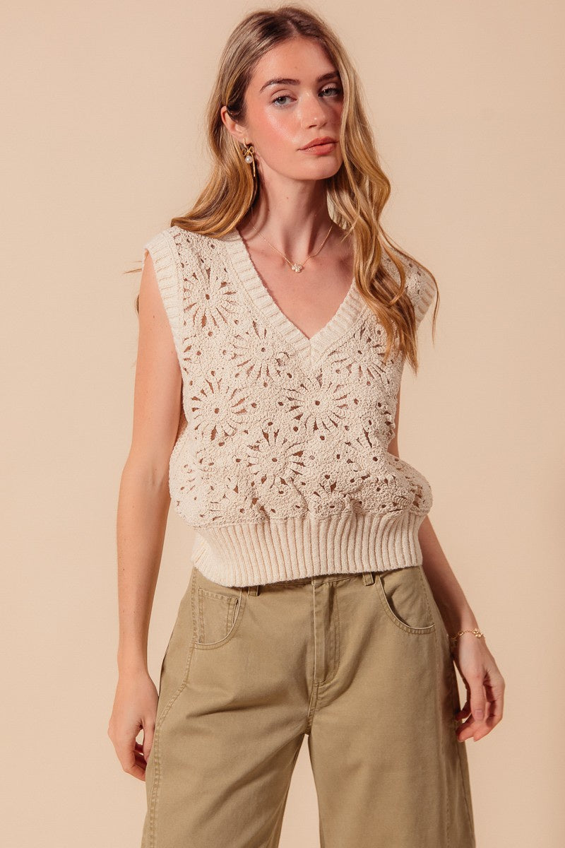 Crochet Sweater Top