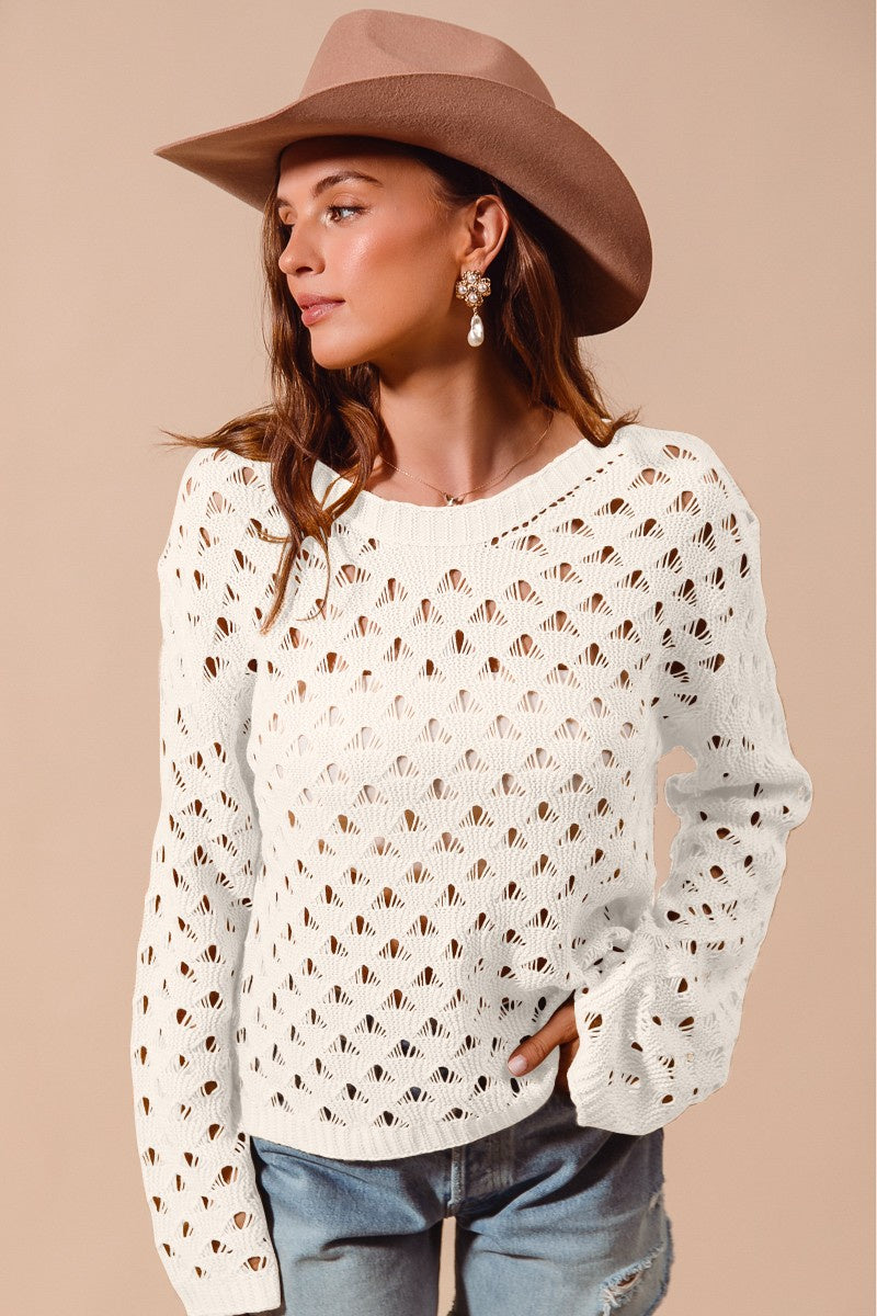 Open Knit Sweater