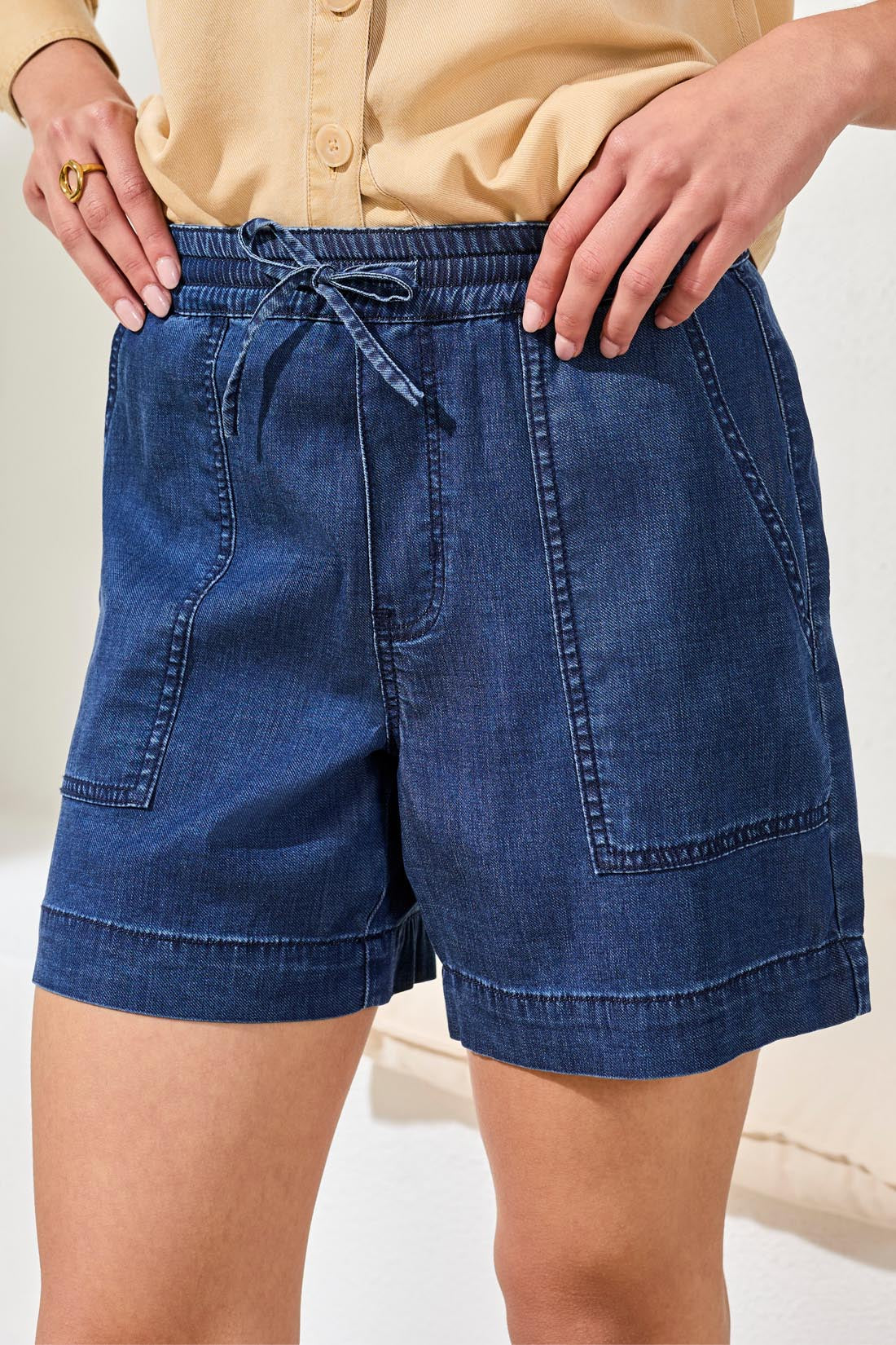 Tribal Jogger Denim Short
