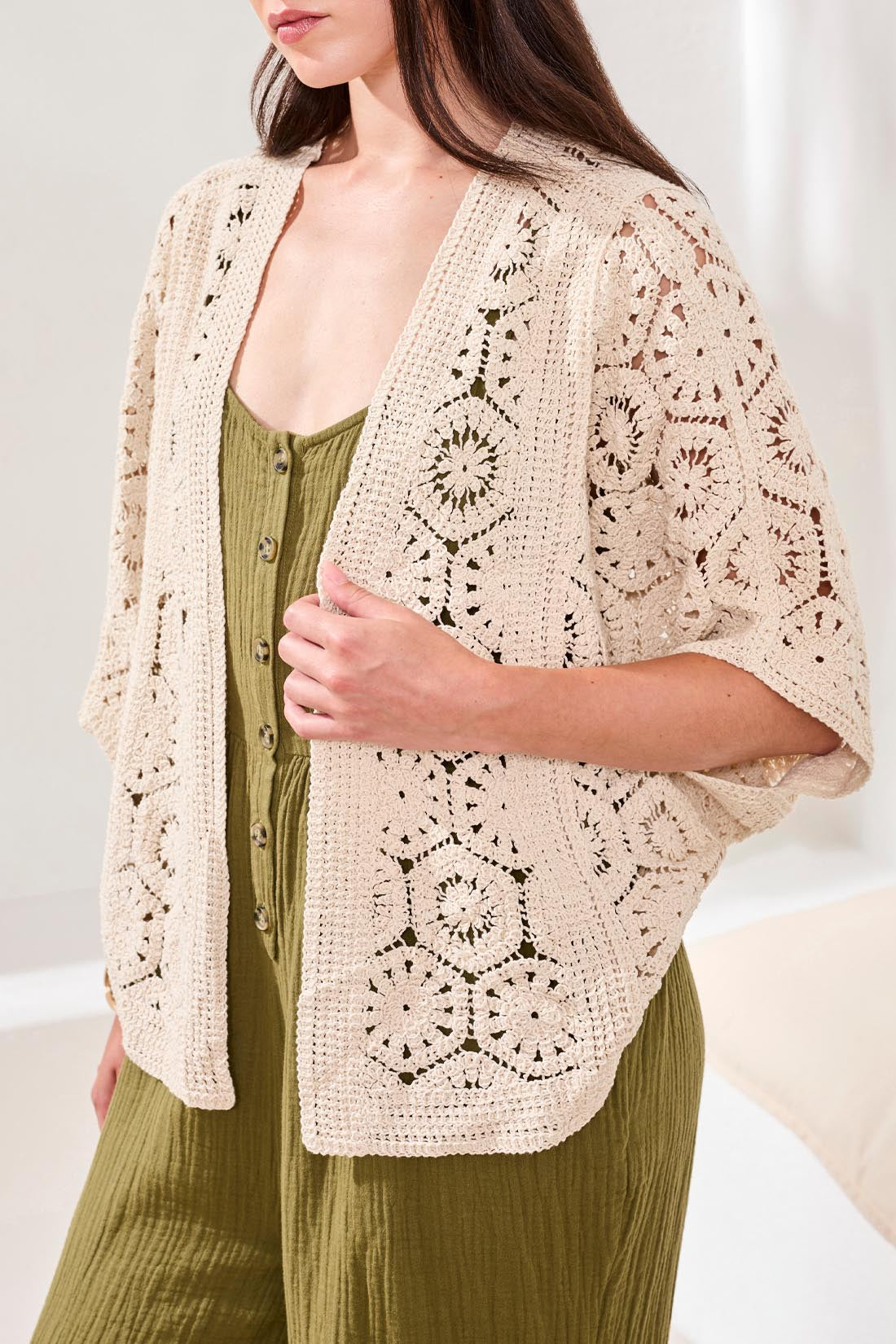 TRIBAL CROCHET CARDIGAN