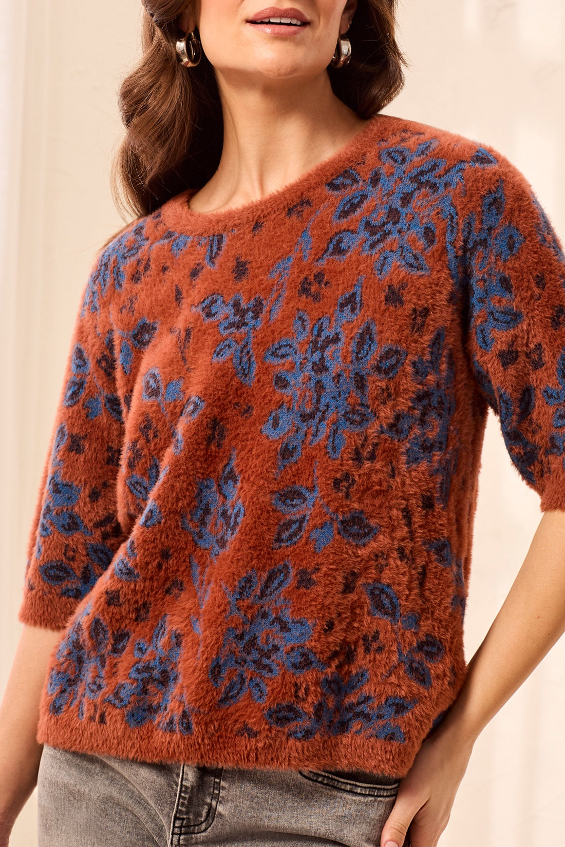 Tribal Elbow Sleeve Sweater