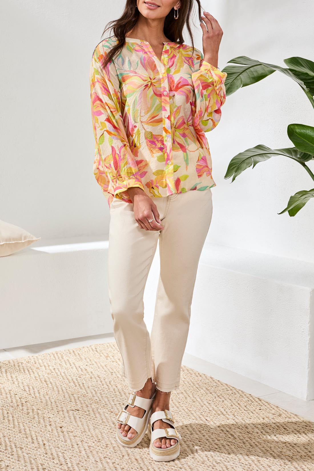 Tribal Dolman Sleeve Blouse