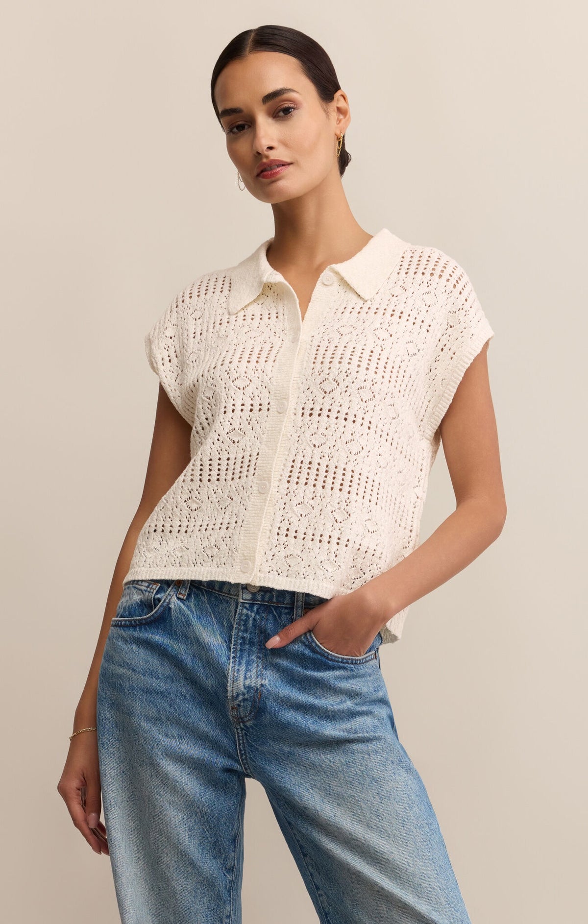 Sleveless Sweater Top